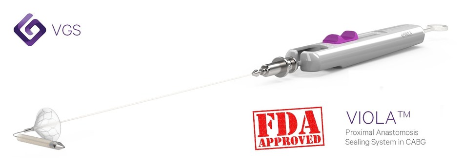 Vascular Graft Solutions Wins FDA approval to Market the VIOLA™ Clampless Proximal Anastomosis System for CABG